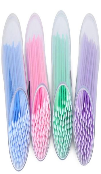 100pcs durable micro disposable eyelash brush extension private label individual applicators mascara brush for women beauty to2082167